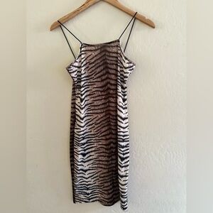 Animal Print Slip Dress